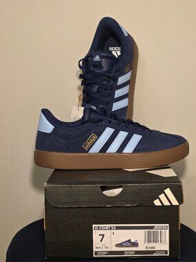 NWT Adidas VL Court 3.0 Women's Navy Sneakers